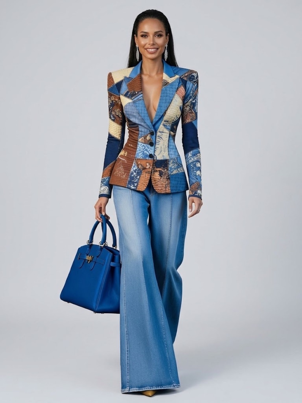 Stylewe Printed blazer - women's M